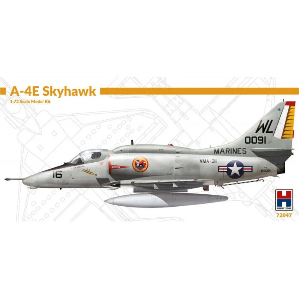 Krabice stavebnice Hobby 2000 H2K72047 A-4E Skyhawk v měřítku 1/72