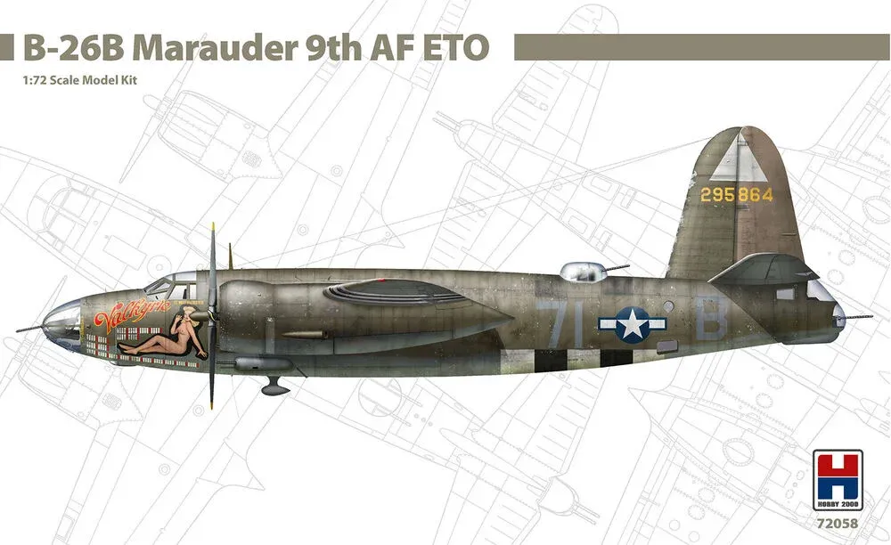 Krabice stavebnice Hobby 2000 H2K72058 B-26B Marauder v měřítku 1/72