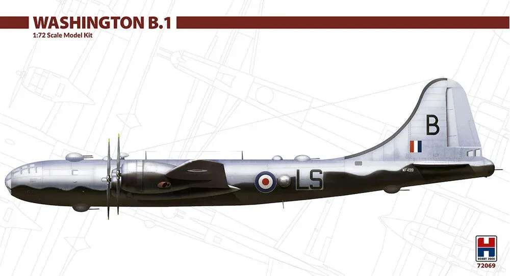 Krabice stavebnice Hobby 2000 H2K72069 Washington B.1 v měřítku 1/72