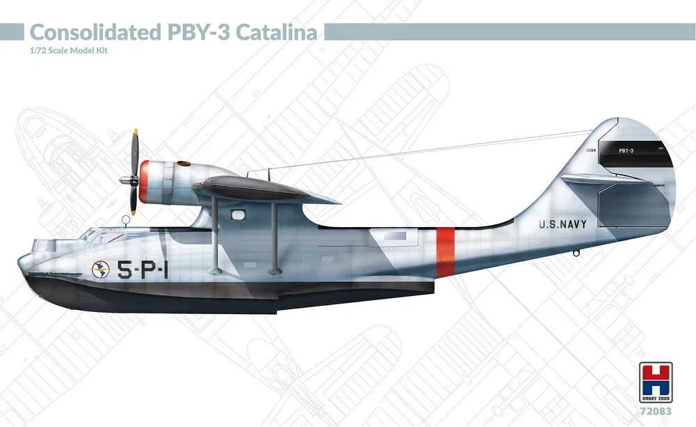 Krabice stavebnice Hobby 2000 H2K72083 Consolidated PBY-3 Catalina v měřítku 1/72