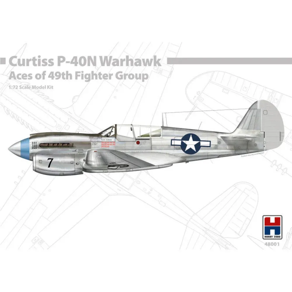 Krabice stavebnice Hobby 2000 H2K48001 P-40N Warhawk v měřítku 1/48