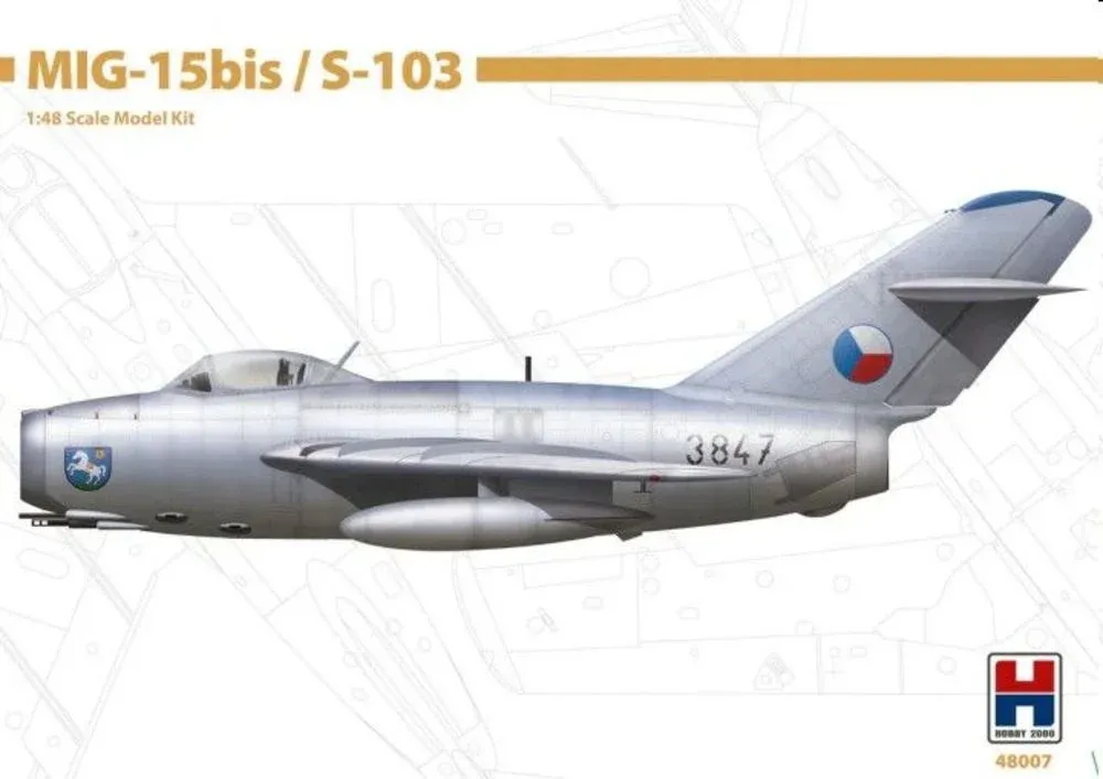 Krabice stavebnice Hobby 2000 H2K48007 MiG-15bis / S-103 v měřítku 1/48