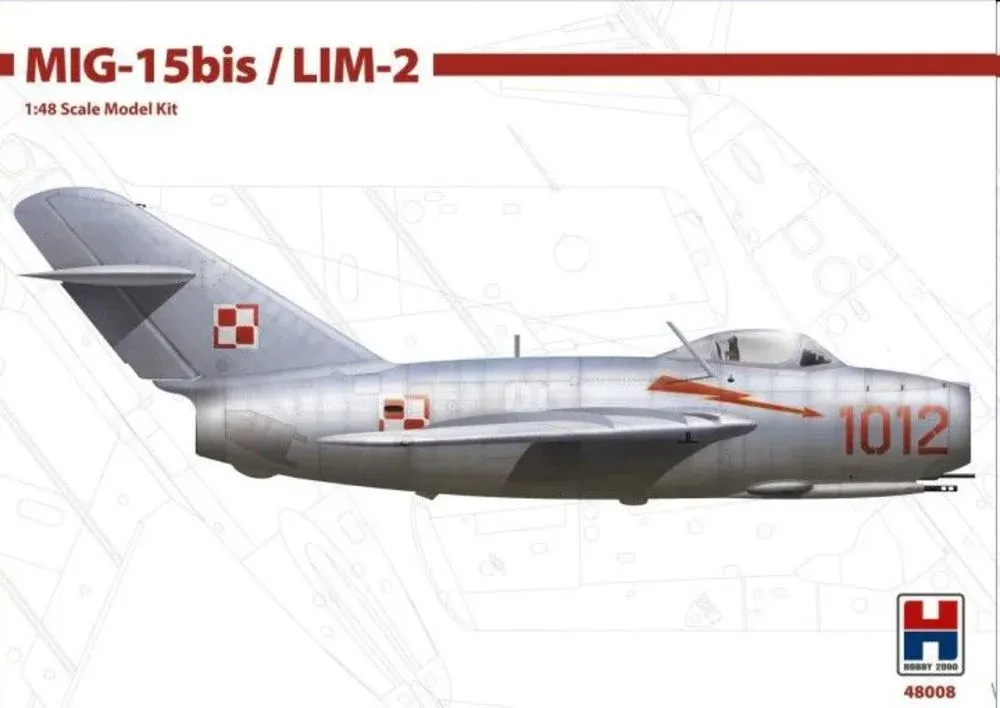 Krabice stavebnice Hobby 2000 H2K48008 MiG-15bis / Lim-2 v měřítku 1/48