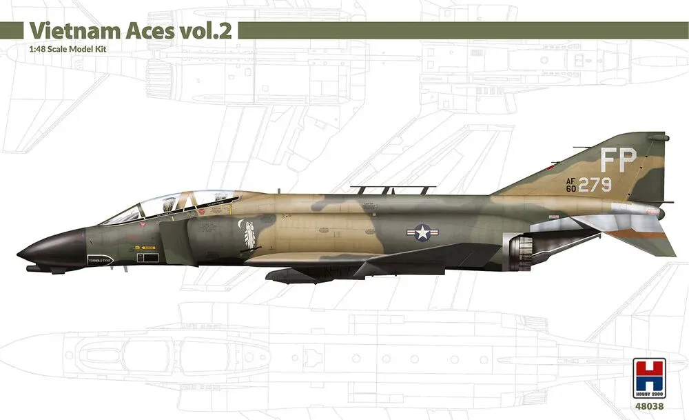 Krabice stavebnice Hobby 2000 H2K48038 F-4D Phantom II Vietnam Aces vol.2 v měřítku 1/48