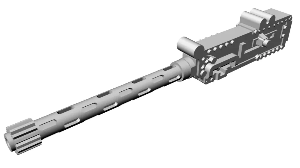 Resinové díly CMK Q72379 Browning .303 Mk II 1/72 – čtyři letecké kulomety 7,7 mm