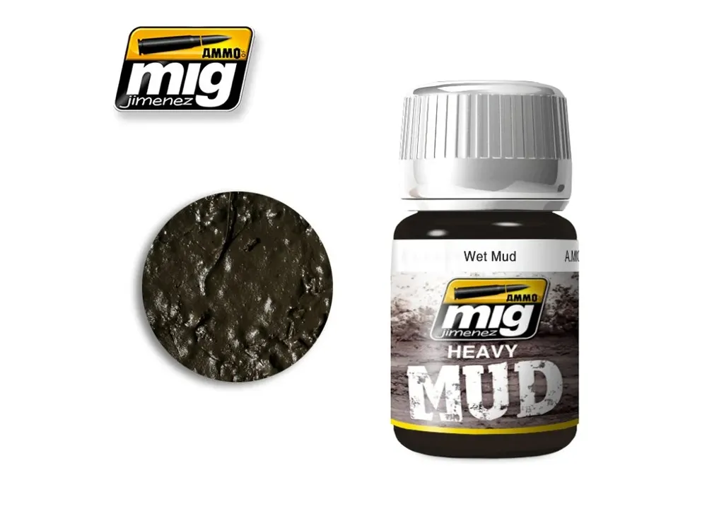 Kelímek enamelové textury AMMO Mig Heavy Mud A.MIG-1705 vlhké bláto 35 ml