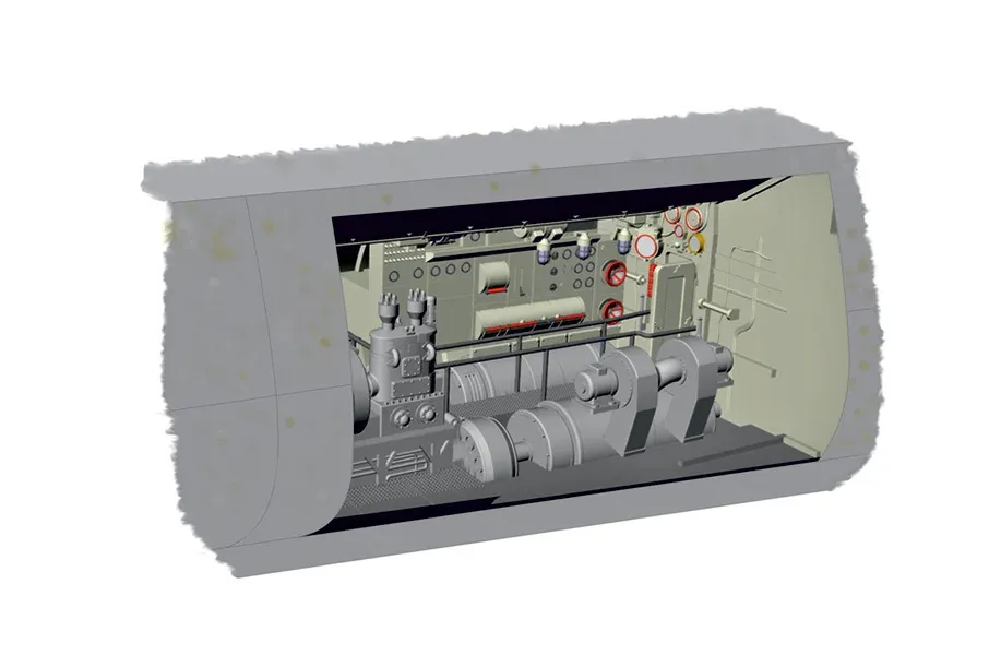 Resinová sada CMK N72024 sekce elektromotoru ponorky U-Boot IX v měřítku 1/72
