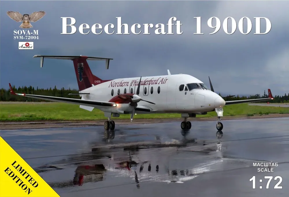 Krabice stavebnice Sova-M 1/72 Beechcraft 1900D Northern Thunderbird Air C-FDTR