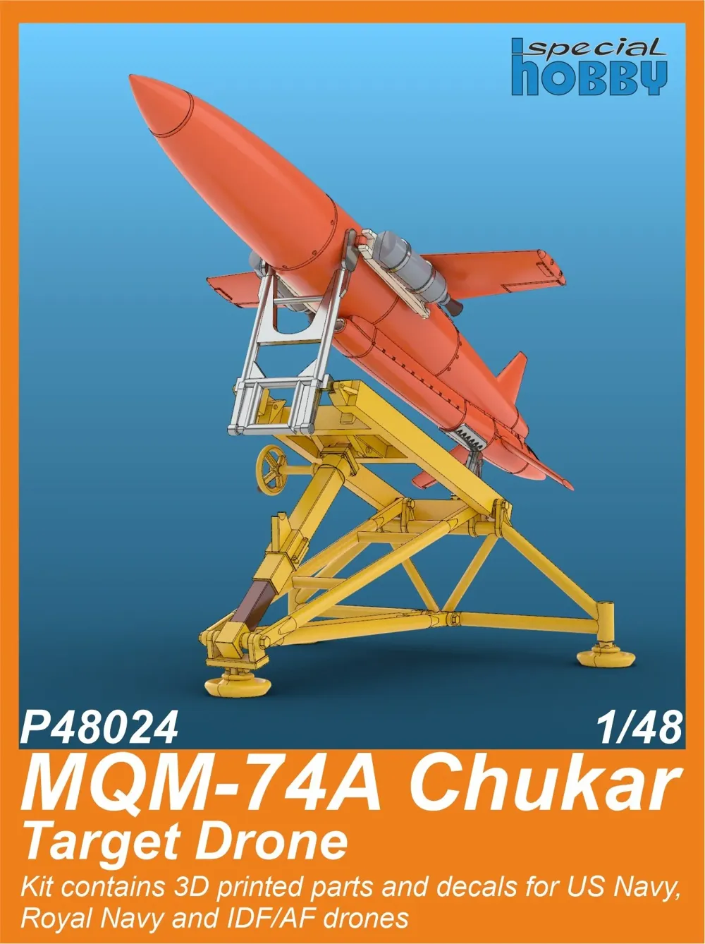 Resinová 3D tištěná sada CMK P48024 MQM-74A Chukar v měřítku 1/48