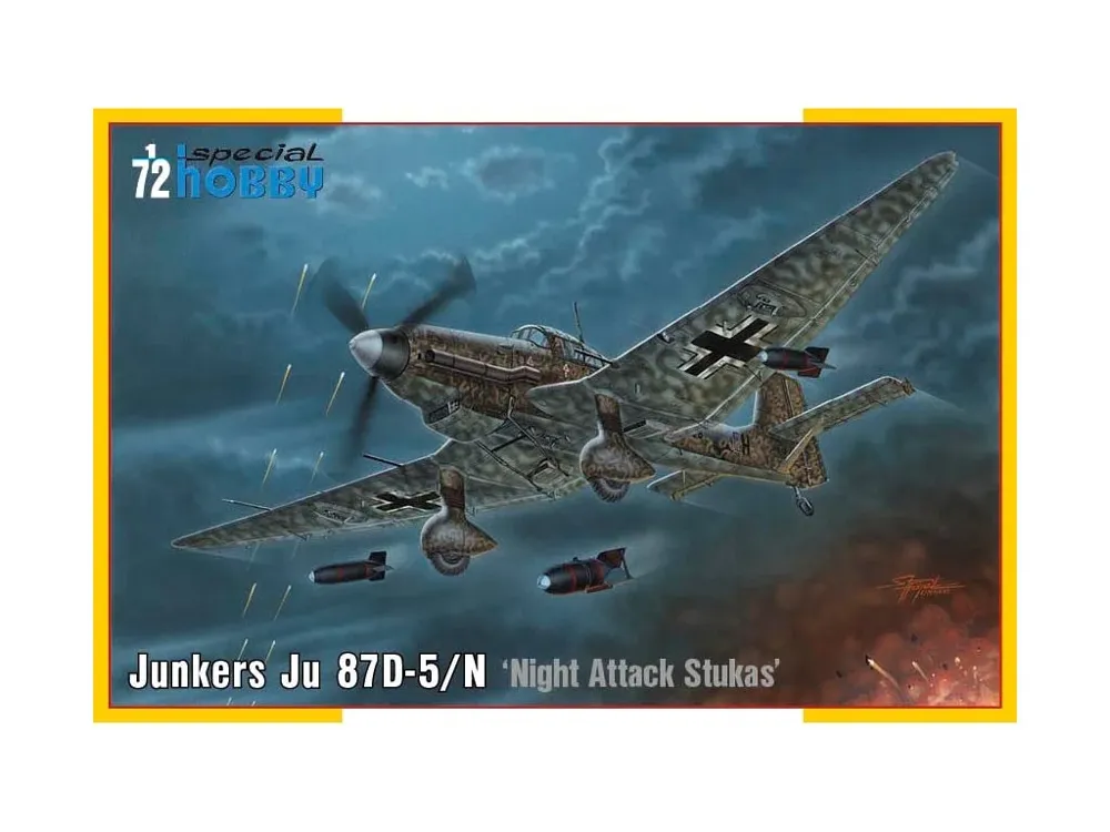 Krabice stavebnice Special Hobby SH72458 Junkers Ju 87D-5/N/D-8 Night Attack Stukas v měřítku 1/72