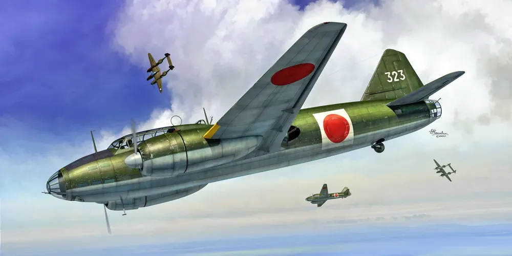 Krabice plastikové stavebnice Sword SW72144 Mitsubishi G4M1 Betty v měřítku 1/72