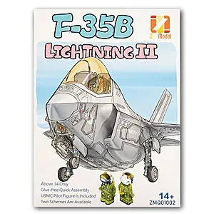 Stavebnice ZIMI Model ZMQ01002 F-35B Lightning II Cute Plane, stylizovaný snap-fit model
