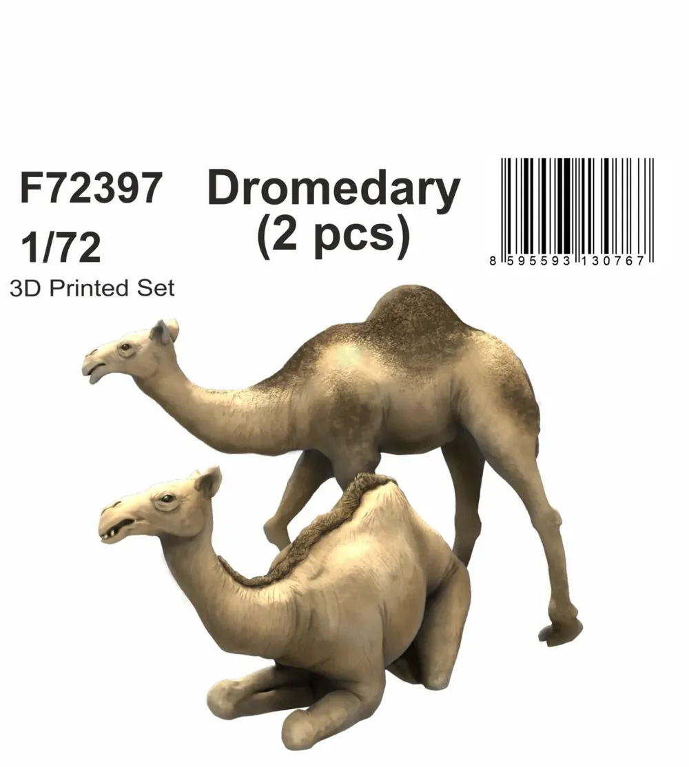 Resinové figurky CMK F72397 dromedár v měřítku 1/72, balení 2 kusů