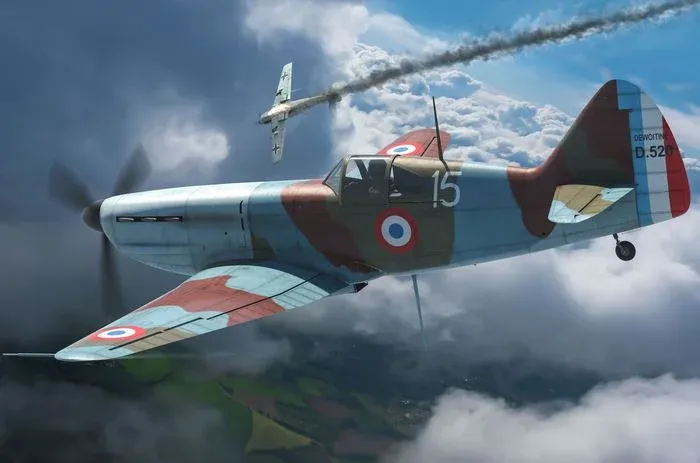 Plastová stavebnice Brengun BRP144021 Dewoitine D.520 v měřítku 1/144