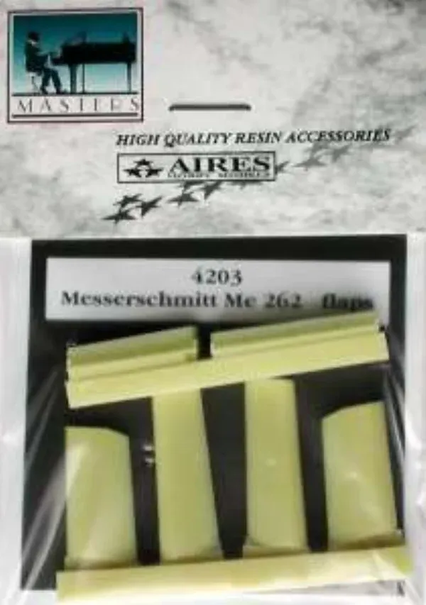 Detailní sada klapek Aires 4203 Me 262A Schwalbe 1/48 pro model Tamiya