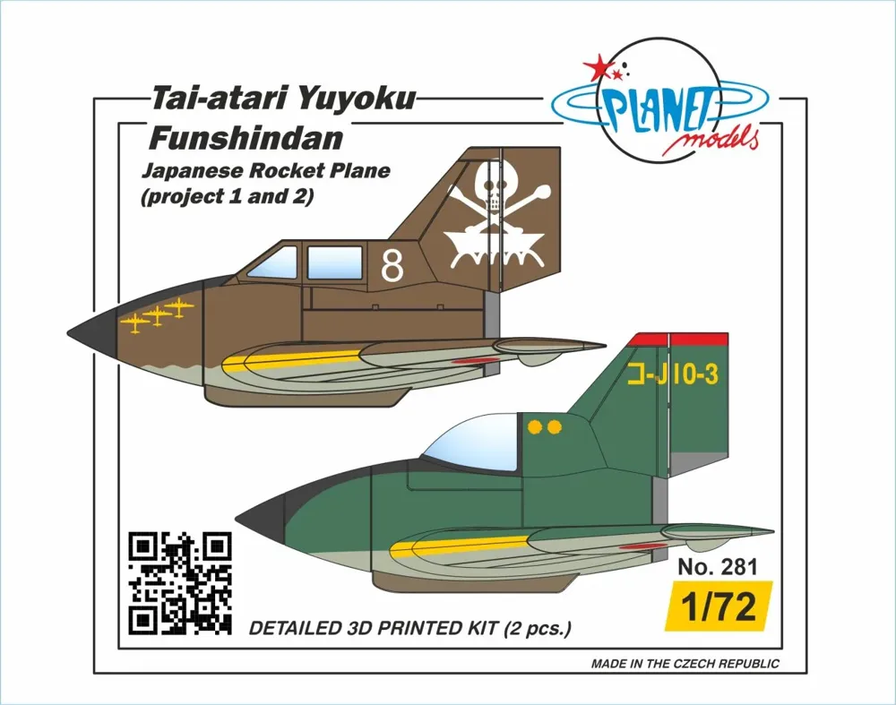 Resinová stavebnice CMK PLT281 Tai-atari japonský raketový letoun v měřítku 1/72