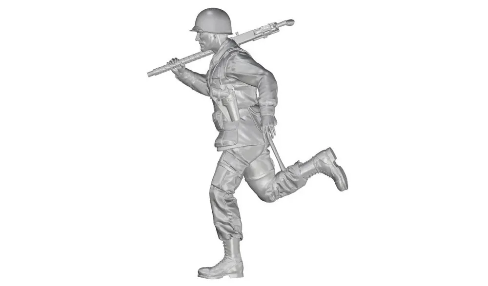 Resinová figurka CMK F35335 1/35 – americký voják 101. výsadkové divize v běhu se zbraní M2