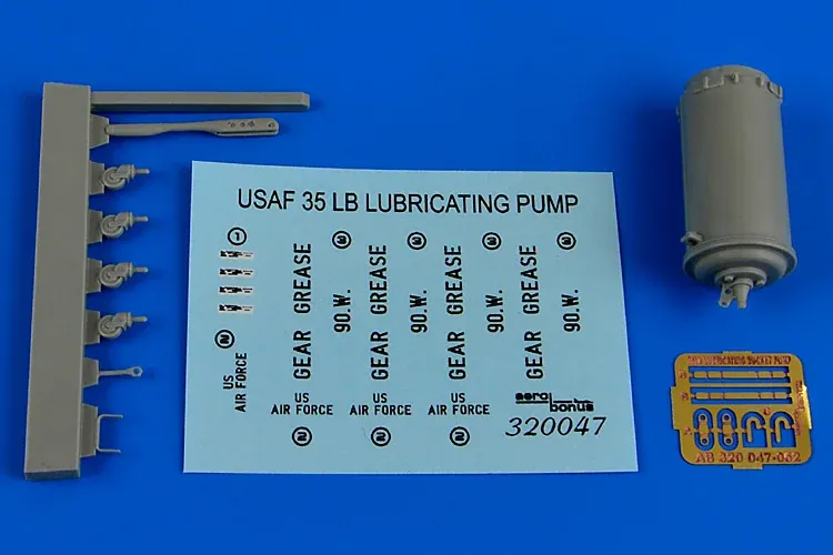 Detailní doplněk Aires 320047 mazací kbelíková pumpa 35 lb USAF v měřítku 1/32