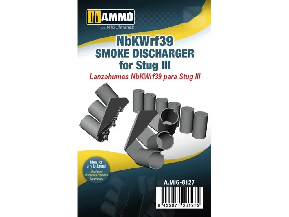 Detailní set AMMO Mig AMIG8127 NbKWrf39 kouřové granátomety pro StuG III v měřítku 1/35