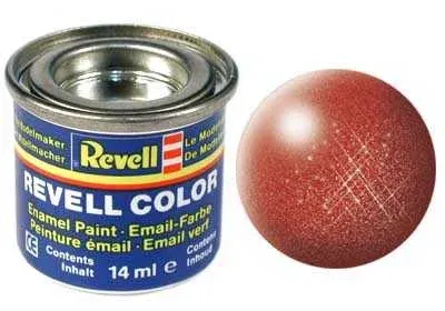 Lahvička emailové barvy Revell Email Color 32195 metalická bronzová, 14 ml