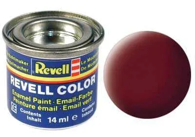 Lahvička emailové barvy Revell Email Color 32137 rudohnědá matná 14 ml