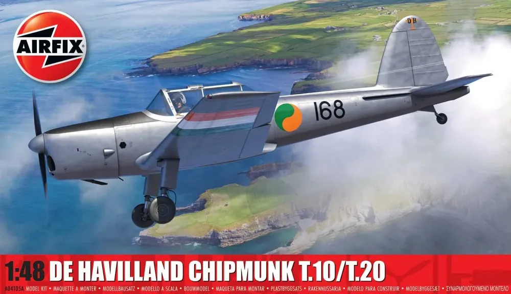 Krabice stavebnice Airfix A04105A de Havilland Chipmunk T.10/T.20 v měřítku 1/48