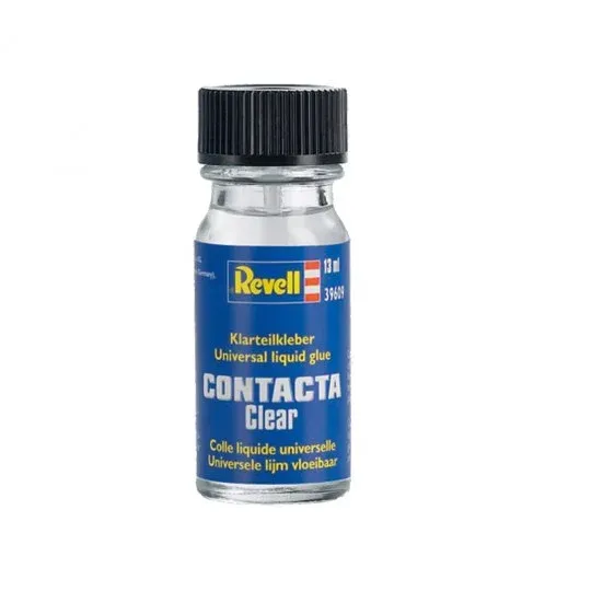 Lahvička tekutého lepidla Revell 39609 Contacta Clear 20 g se štětečkem ve víčku
