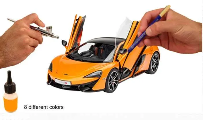 Sada akrylových barev Revell Aqua Color 36202 pro modely sportovních vozů, 8 lahviček