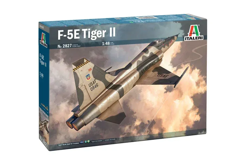 Krabice plastikové stavebnice Italeri 2827 Northrop F-5E Tiger II v měřítku 1/48