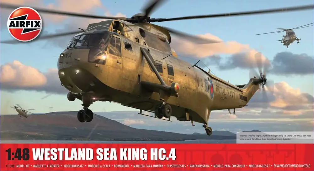 Krabice stavebnice Airfix A11008 Westland Sea King HC.4 v měřítku 1/48