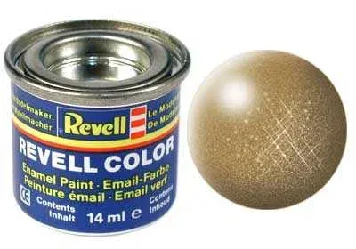 Lahvička emailové barvy Revell Email Color 32192 metalická mosazná 14 ml