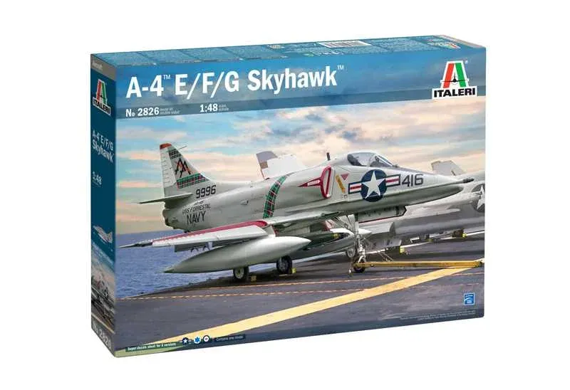 Krabice plastikové stavebnice Italeri 2826 A-4 E/F/G Skyhawk v měřítku 1/48