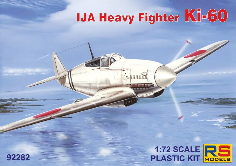 Krabice plastikové stavebnice RS Models 92282 Kawasaki Ki-60 v měřítku 1/72