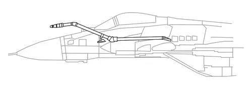 Resinová tankovací sonda CMK Q32202 pro MiG-29SMP/BM v měřítku 1/32