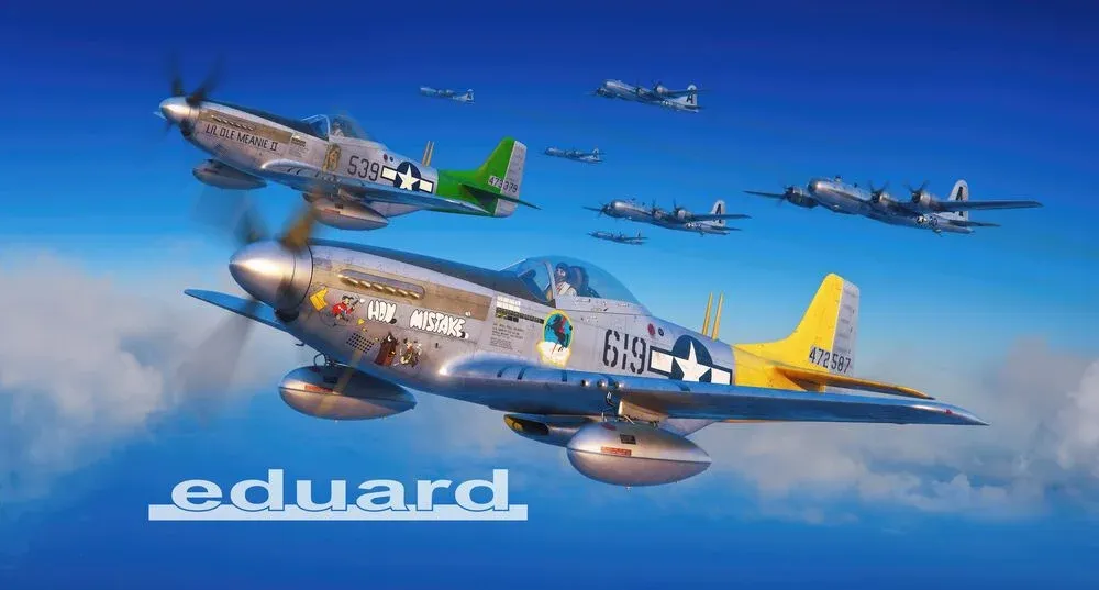 Krabice stavebnice Eduard 2152 Tales of Iwojima DUAL COMBO 1/72 s letouny P-51D Mustang