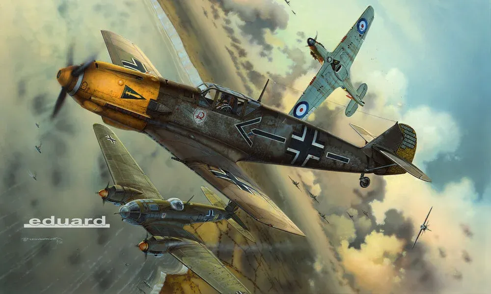 Krabice stavebnice Eduard ProfiPACK 3003 Bf 109E-4 v měřítku 1/32