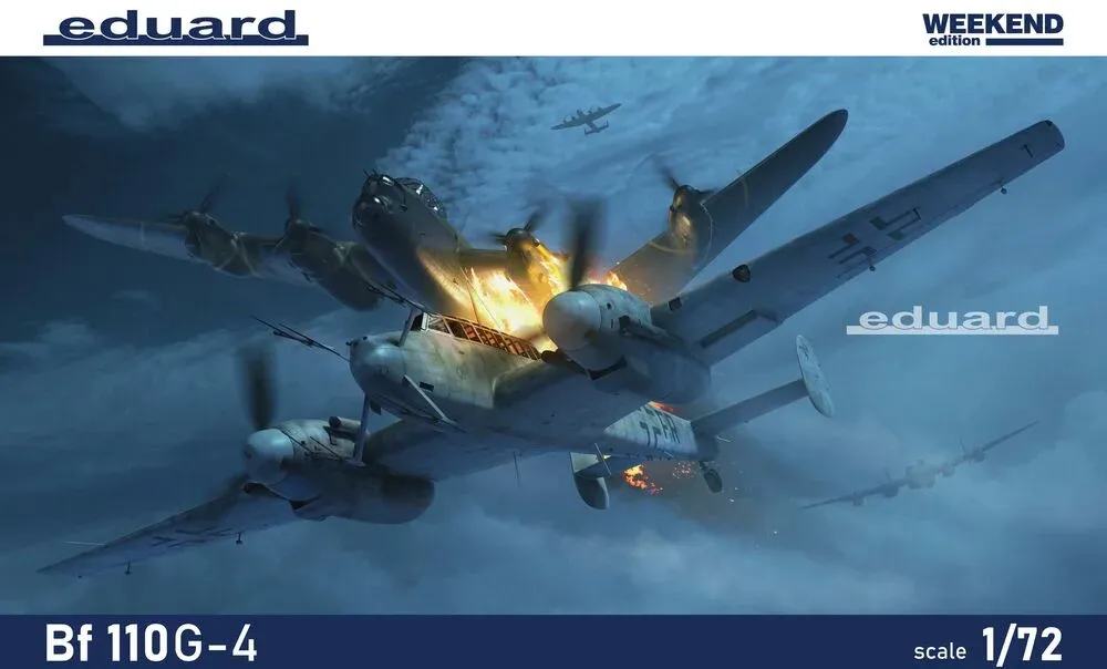 Krabice plastikové stavebnice Eduard Weekend Edition 7465 Bf 110G-4 v měřítku 1/72