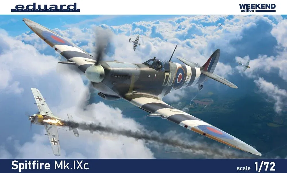 Krabice plastikové stavebnice Eduard 7466 Spitfire Mk.IXc 1/72 Weekend Edition