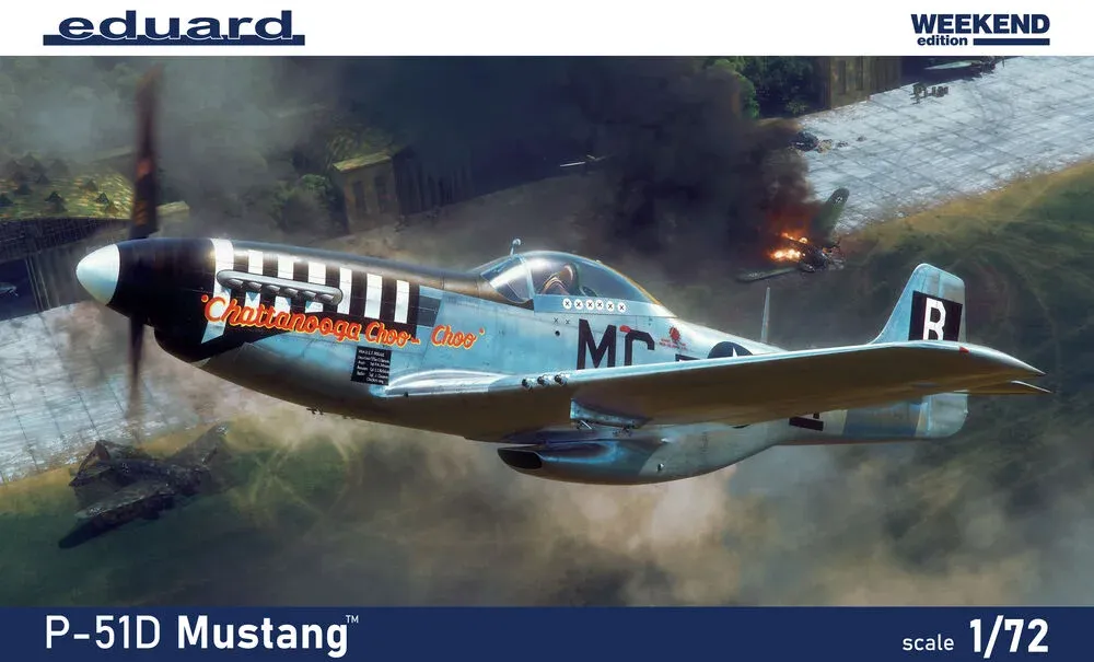 Krabice stavebnice Eduard 7477 P-51D Mustang v měřítku 1/72, řada Weekend Edition