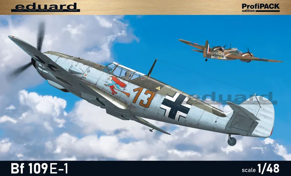 Krabice stavebnice Eduard ProfiPACK 8261 Bf 109E-1 v měřítku 1/48