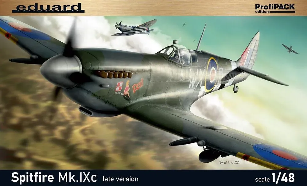 Krabice stavebnice Eduard 8281 Spitfire Mk.IXc pozdní verze v měřítku 1/48, edice ProfiPACK