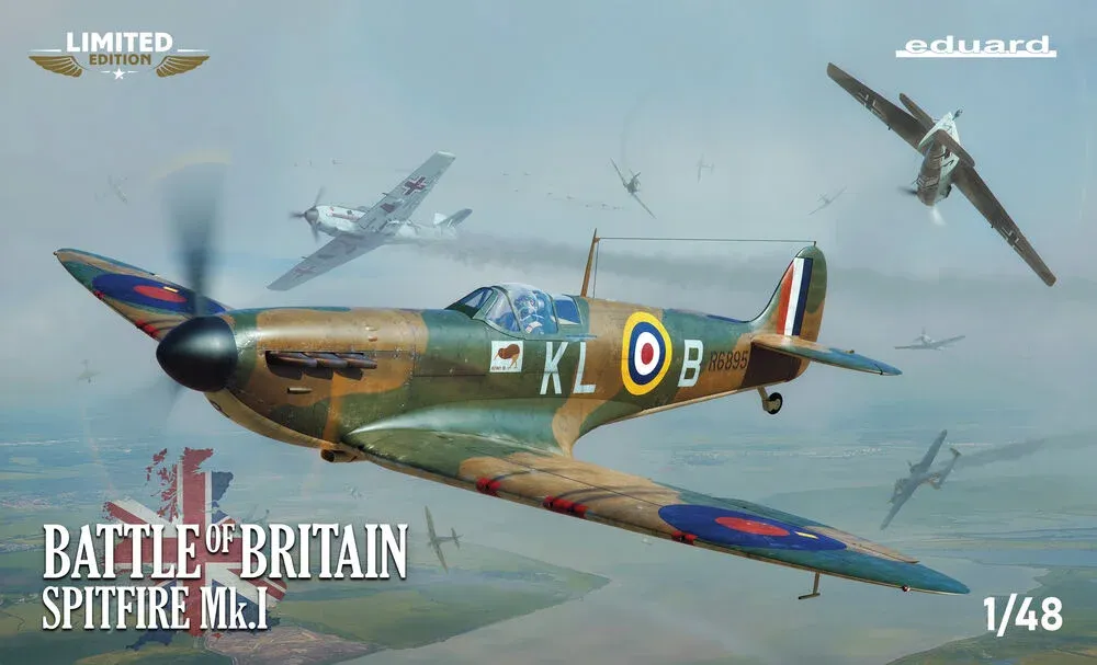 Krabice stavebnice Eduard 11197 Battle of Britain Spitfire Mk.I v měřítku 1/48, Limited Edition
