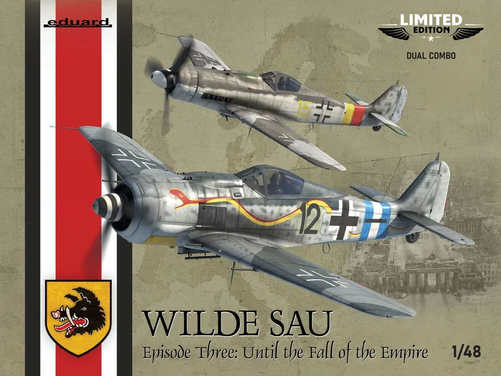 Krabice stavebnice Eduard 11199 WILDE SAU Episode Three 1/48 s Fw 190A-8 a Fw 190D-9