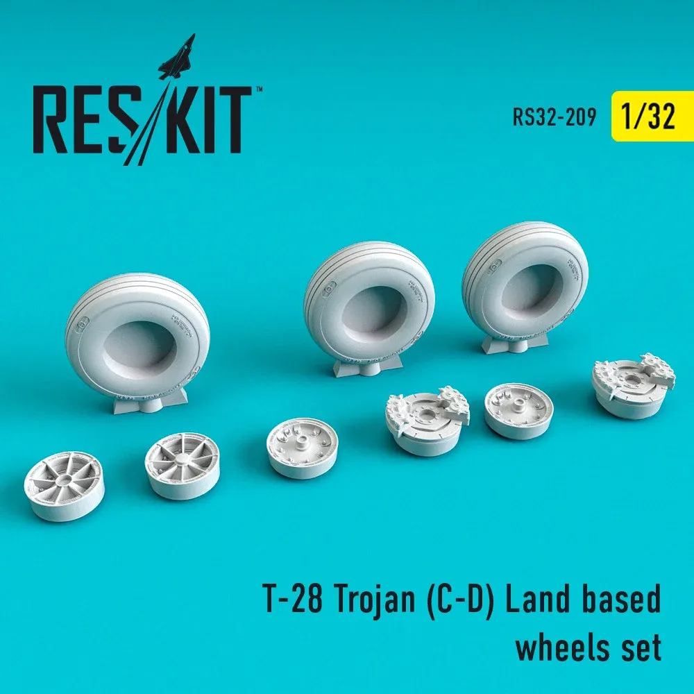 Sada kol Reskit RS32-0209 pro model letounu T-28 Trojan v měřítku 1/32