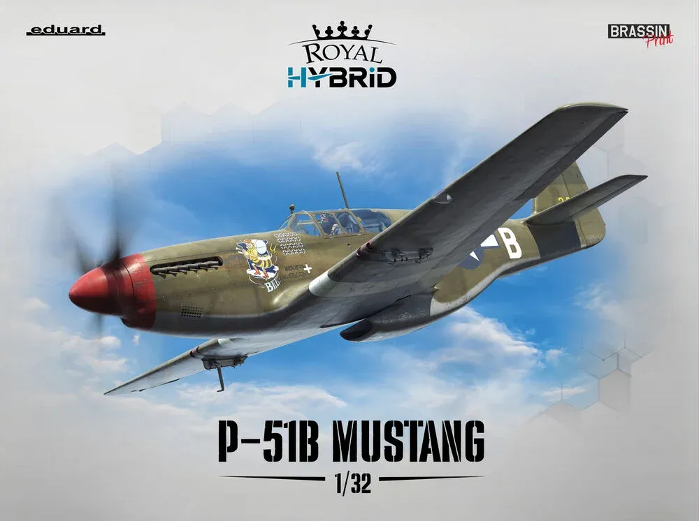 Krabice stavebnice Eduard Royal Hybrid 932011 P-51B Mustang v měřítku 1/32