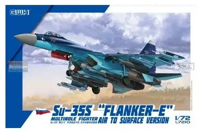 Krabice stavebnice Great Wall Hobby 1/72 Su-35S Flanker E ve verzi vzduch-země