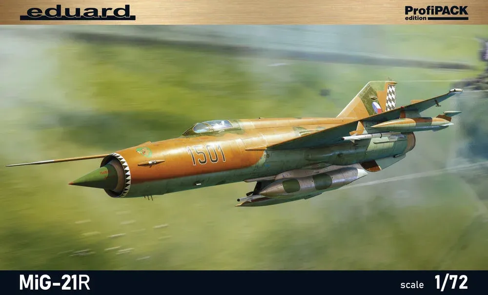 Krabice stavebnice Eduard 70147 MiG-21R ProfiPACK v měřítku 1/72