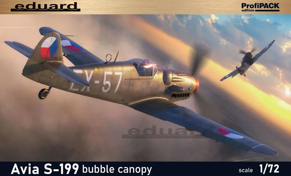 Krabice stavebnice Eduard ProfiPACK 70151 Avia S-199 bubble canopy v měřítku 1/72