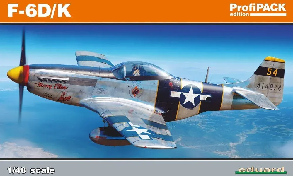 Krabice stavebnice Eduard ProfiPACK 82103 F-6D/K v měřítku 1/48, průzkumný Mustang