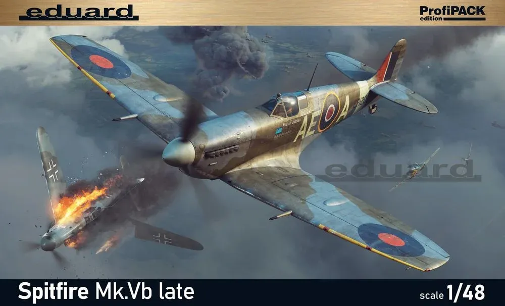 Krabice stavebnice Eduard ProfiPACK 82156 Spitfire Mk.Vb late v měřítku 1/48